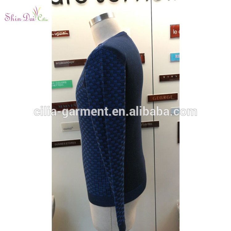 Fashion cheap custom men autumn winter warm acrylic pullover sweater