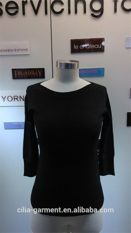 2015 new fashion knitting women sweater with long sleeve pullover