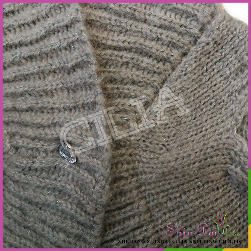 2017 Latest design fancy acrylic and mohair sweater vest for girl