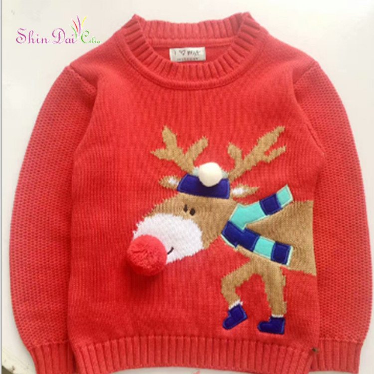 Wholesale The Latest Design Of The Lovely Pattern Knit Christmas Sweater