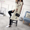 Hot sale fashion women heavy long warm knit embroidered cardigan sweater