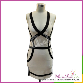 Wholesale high quality pretty lady summer sweater dress by machine