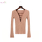 Factory directly provide fashion spring mature ladies in tight knit pullover sweater