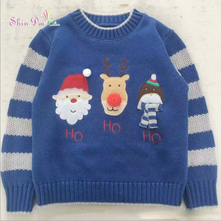 China Wholesale OEM Service Cartoon Design Christmas Pullover Sweaters