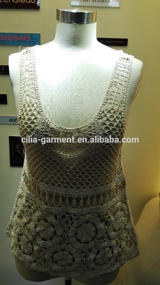 lady's sweater with lace