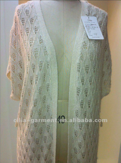 Ladies Elegant Open Cardigan Knitted Sweater