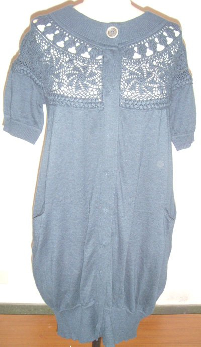 knitwear,lady sweater,cardigan,short sleeves