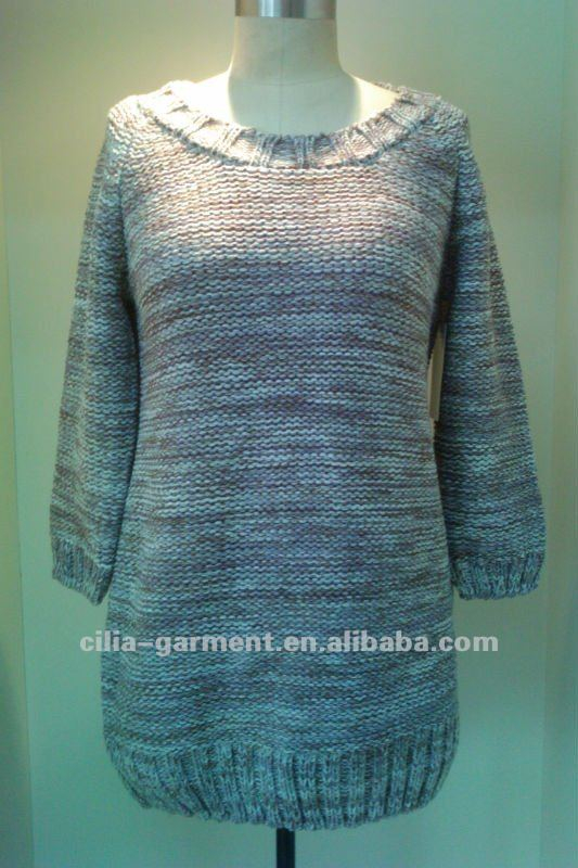 2012 New fashion design ladies knitted sweater
