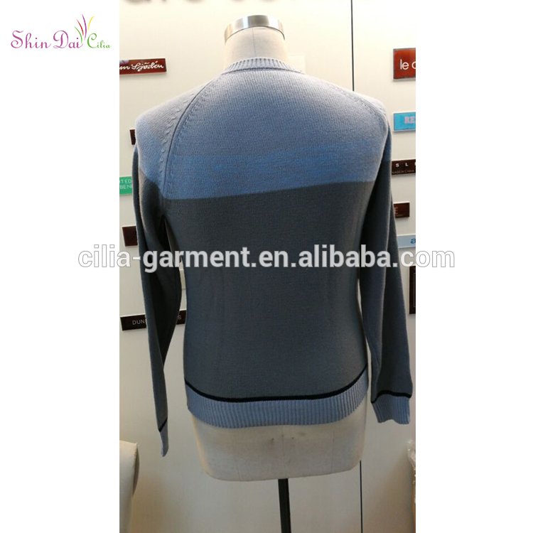 2017 high quality men anti-shrink knitting v shape pollover sweater