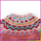 Factory directly wholesale pink color combination german girl sweater pullover with jacquard