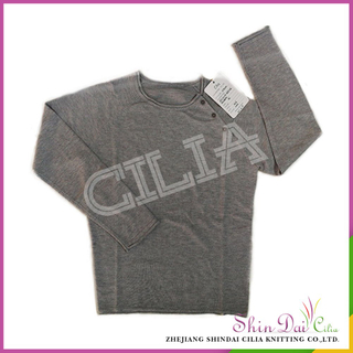 Best selling new high quality chirldren autumn winter pullover sweater with button