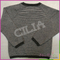 Wholesale latest new style winter warm handmade knittng stripe woolen cardigan sweater