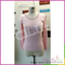 Fashion pretty pink ladies spring summer fancy pullover sweater with pearl