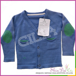 Fashion cheap custom designs fancy baby boy antumn winter sweater cardigan