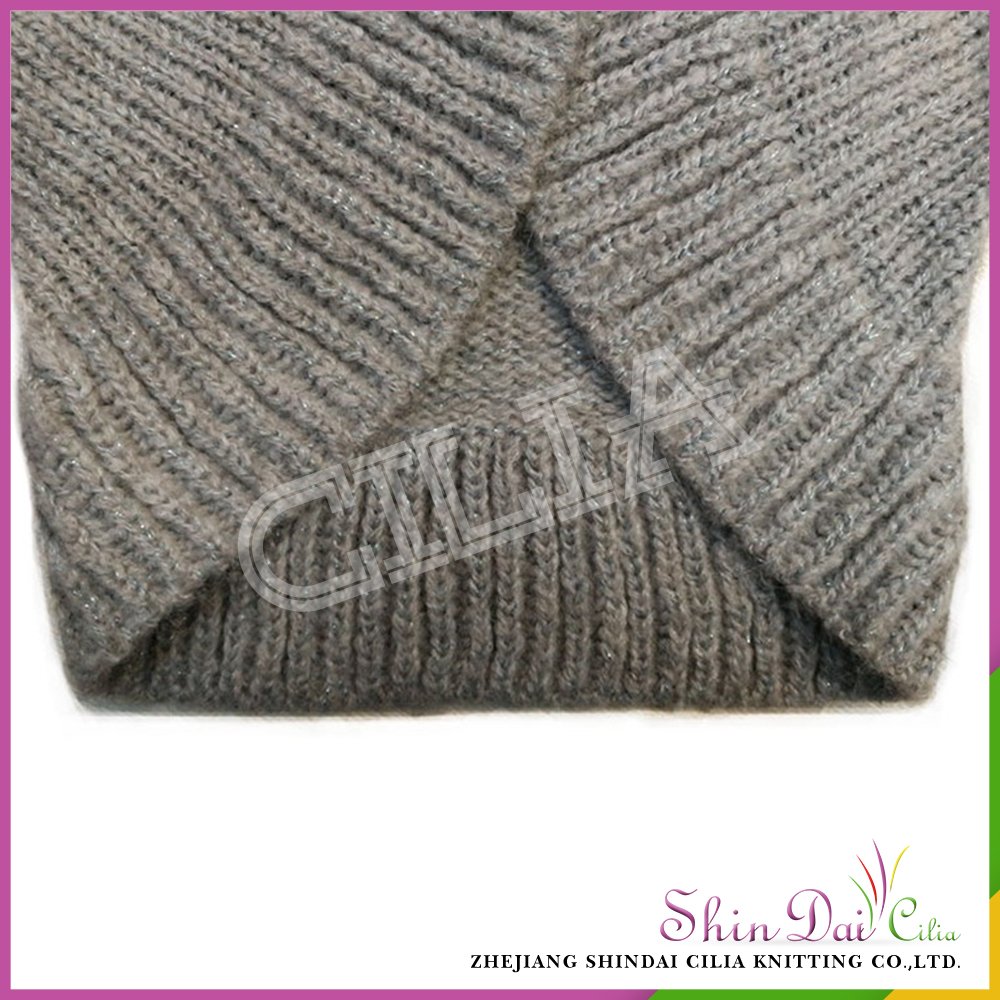 2017 Latest design fancy acrylic and mohair sweater vest for girl