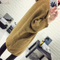 Prompt delivery new stylish women girls long sleeve olive cardigan sweater