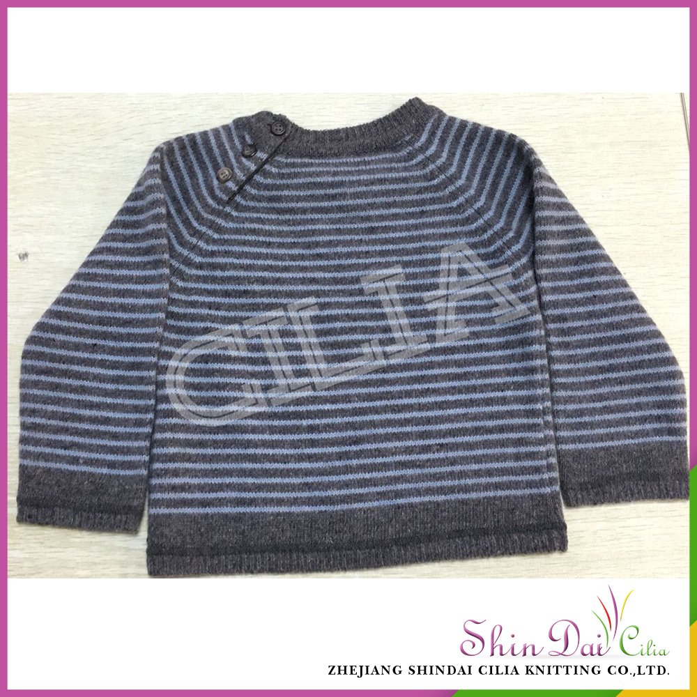 High quality custom shaped kids boys knitiing lambs wool german sweater pullover
