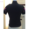 Lady womens knitted short-sleeve pullover sweater with fancy emboidery