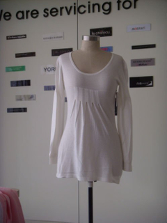 ladies 60%viscose 40%cotton knitted dress