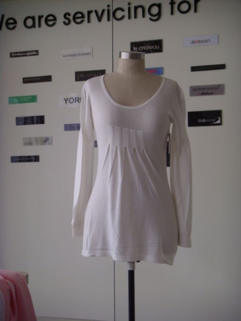 ladies 60%viscose 40%cotton knitted dress