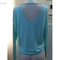 Spring oversized blue sexy lady women choker neck backless pullover sweater
