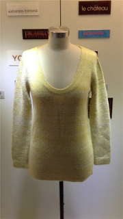 2015 fashion lady knitted dress with long sleeve