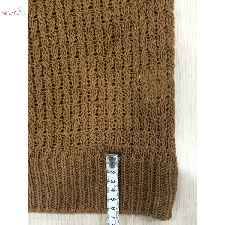 Western style pure color women knitwear short sleeves pullover sweaters