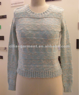 5gg computer knit pullover lady sweater