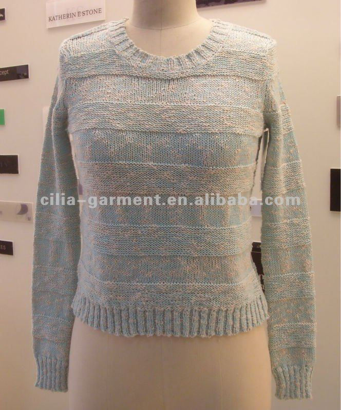 5gg computer knit pullover lady sweater