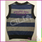 China supplier hot sale boy pure 100% cotton v shape sweater vest with patch