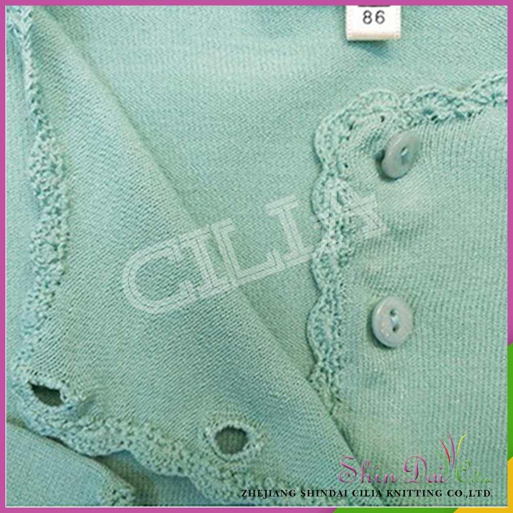 China factory wholesale new design fashion green sweater cardigan for baby girls