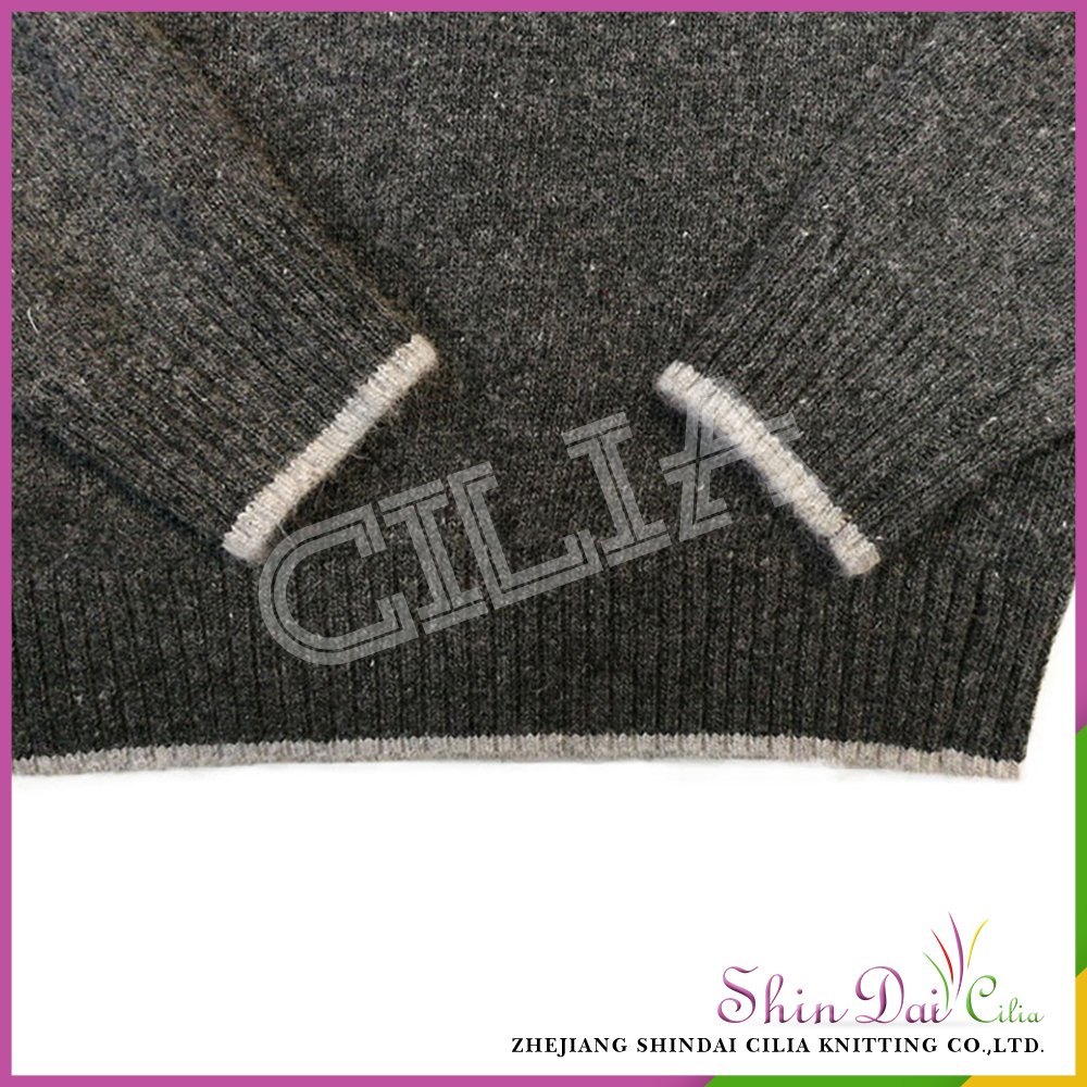 Wholesales fashionable kids high neck knitted pullover sweater