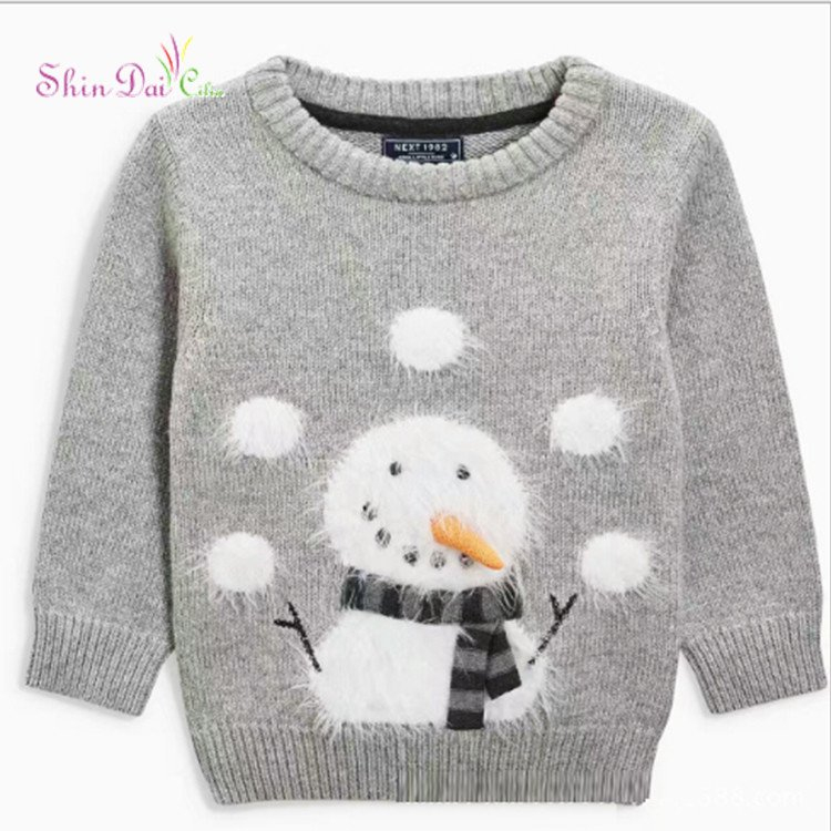 China Wholesale High Quality Christmas Cartoon Pattern Winter Cotton Sweater