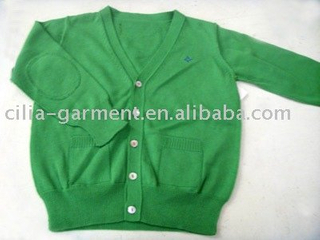 100% cotton girls cardigan sweater