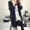 Prompt delivery new stylish women girls long sleeve olive cardigan sweater
