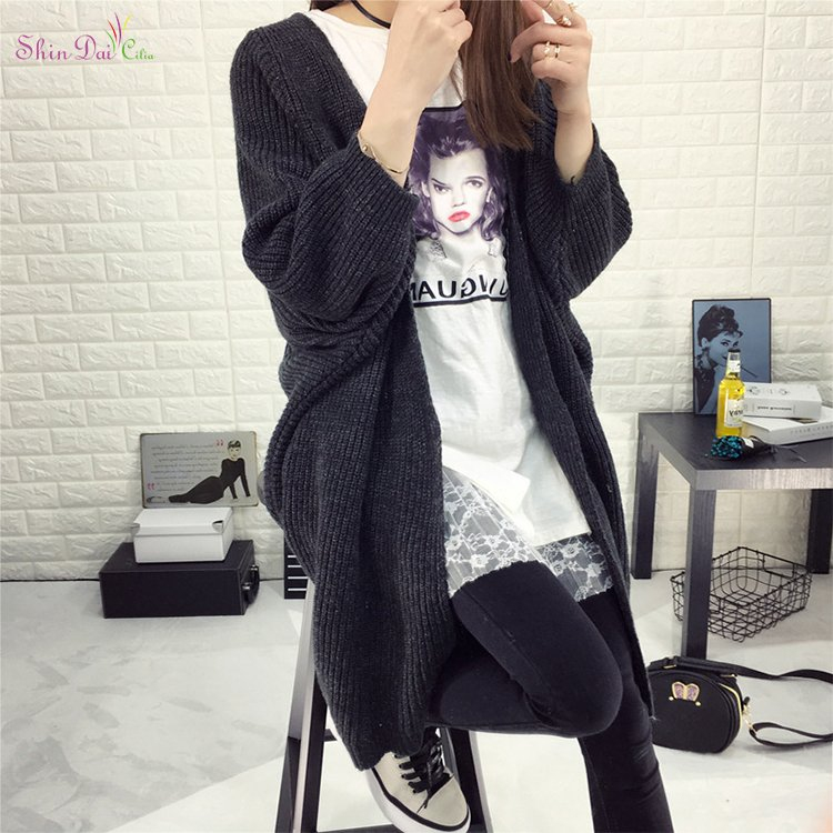 Prompt delivery new stylish women girls long sleeve olive cardigan sweater
