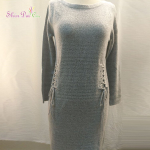 Autumn And Winter New Women Long Sweater Knitted Sweater Bottoming Dress