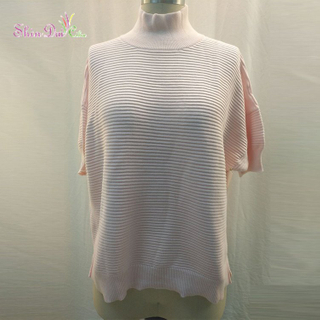 Exported Good Quality Spring Knitted Sweater Women Knit Wear Loose Sweater