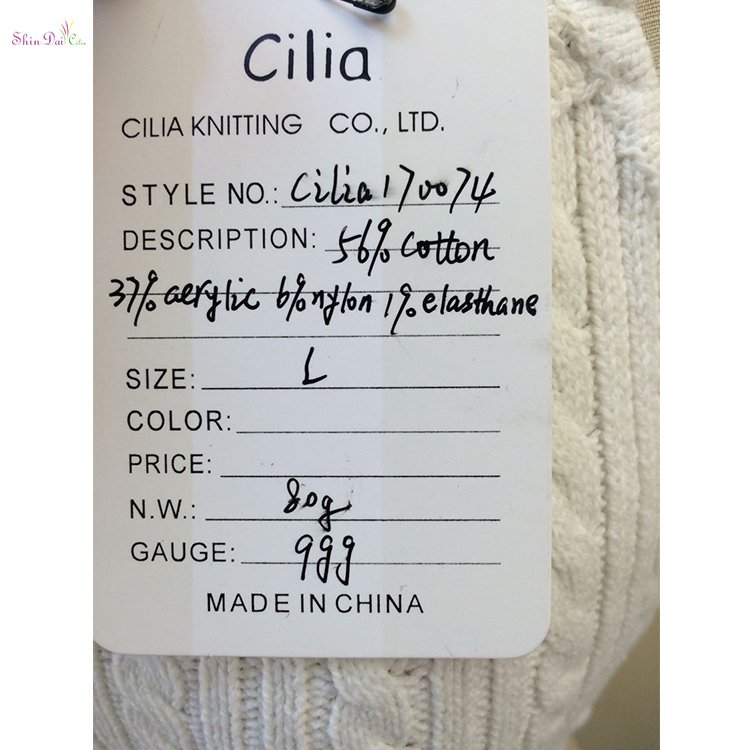 High quality mature lady white knitted tight backless top vest sweater with cable