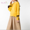 Latest Design Europe Autumn Women Pure Color Cuffs Straps O-Neck Sweater