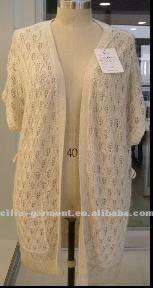 2012 new fashion design long ladies knitted cardigan