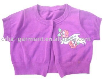 100% cotton kids cardigan sweater
