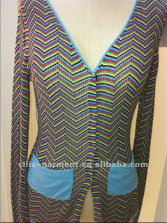 Ladies Elegant Open Cardigan Knitted Sweater