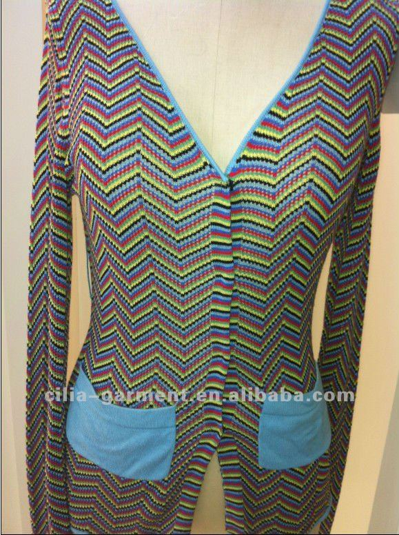 Ladies Elegant Open Cardigan Knitted Sweater