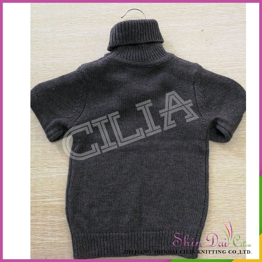 High quality low price sale new born baby warm knit turtle neck sweater pullover
