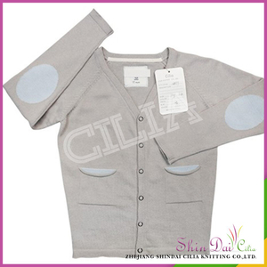 Factory sale unique design winter 100% cotton knitted baby sweater coat