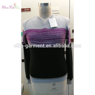 Top selling men's round neck cable knit pullover sweater for autumn winter