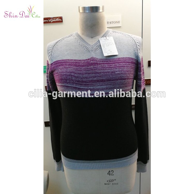 Top selling men's round neck cable knit pullover sweater for autumn winter