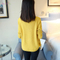 New Design Blank Pullover Style Women Knitting Patterns Long Sleeve Sweater