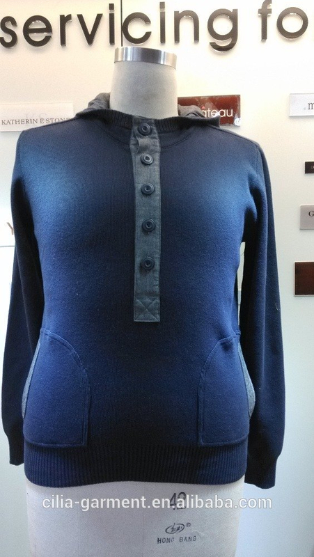 2015 new fashion men's dress in 12GG pullover with long sleeve